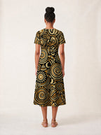 "Sahara" V Neck Midi Dress Promo