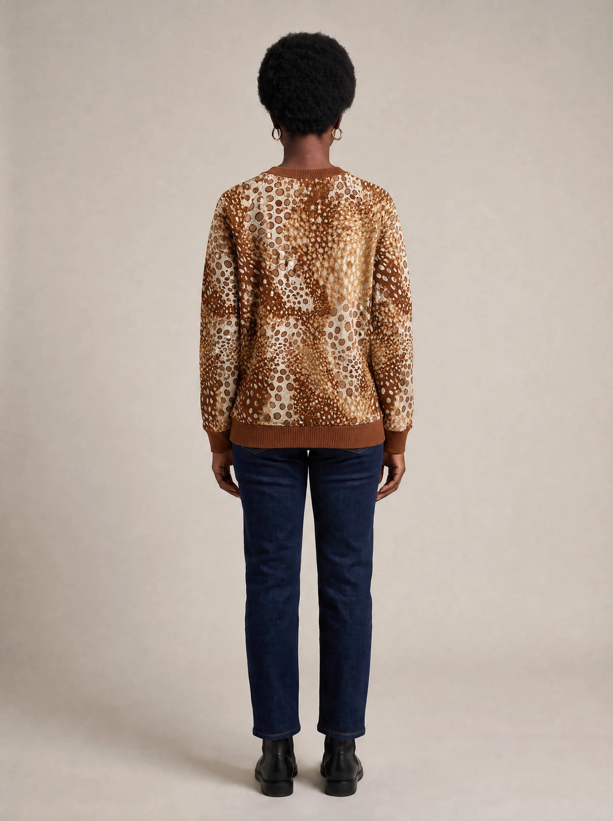 "Shamba" Sweatshirt — back view on model
