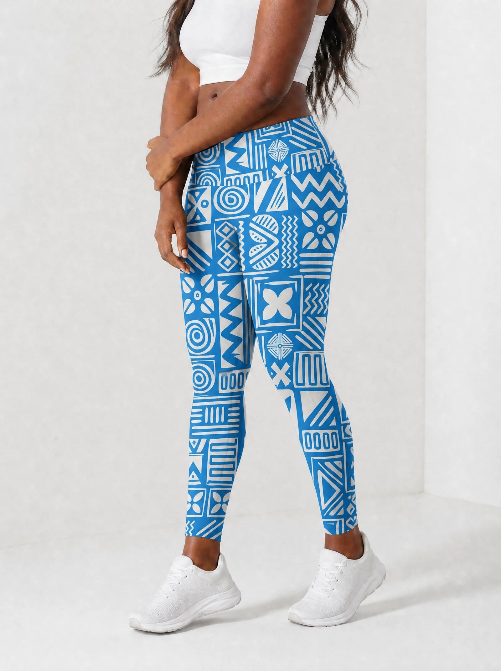 "Anga" Leggings — side view on model