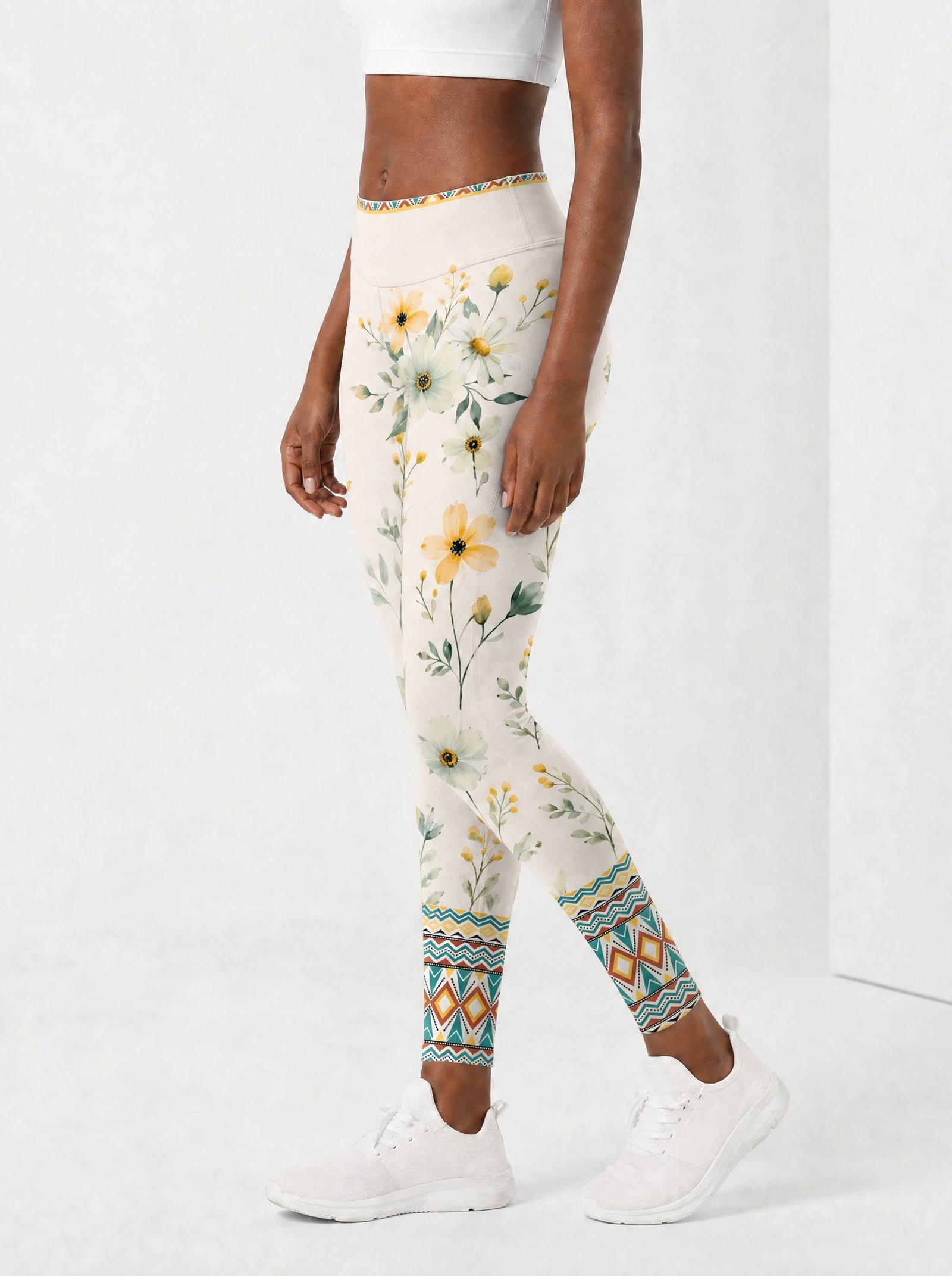 "Alizeti" Leggings — side view on model