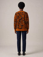 "Shada" Knitted Cardigan — back view on model