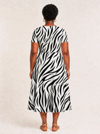 "Milia" V Neck Midi Dress Promo