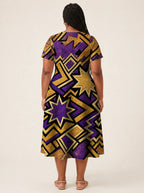 "Sheba" V Neck Midi Dress
