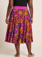 "Waridi" Twirl Skirt — cropped back view on model