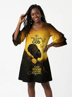 "Selah" Stacked Ruffle Sleeve Dress