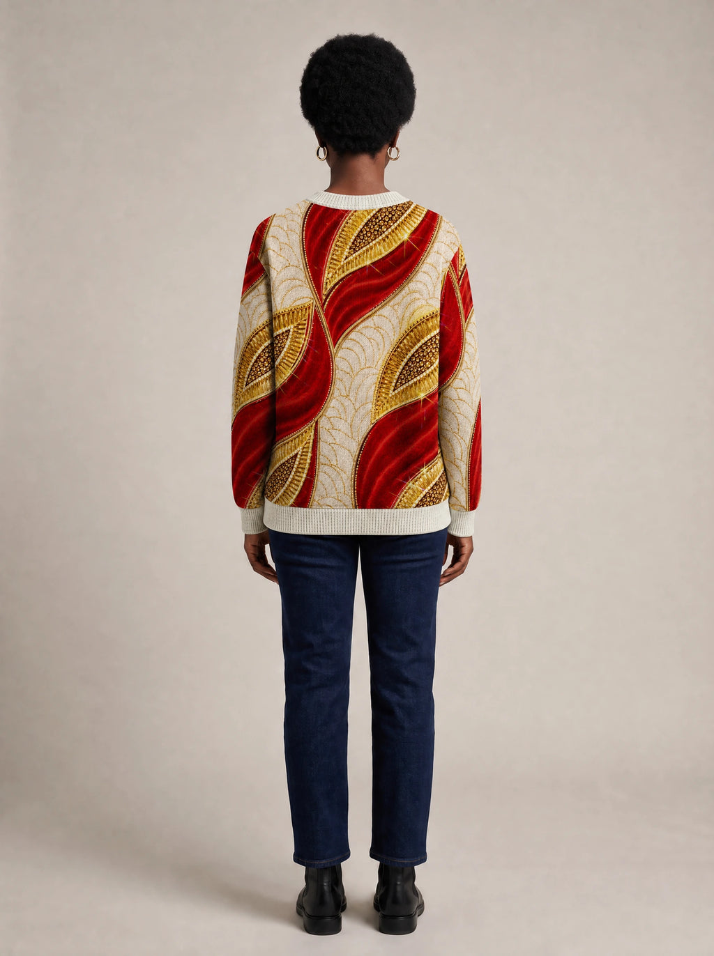 "Utukufu" Sweatshirt — back view on model