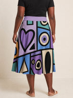 "Sanaa" Twirl Skirt — cropped back view on model