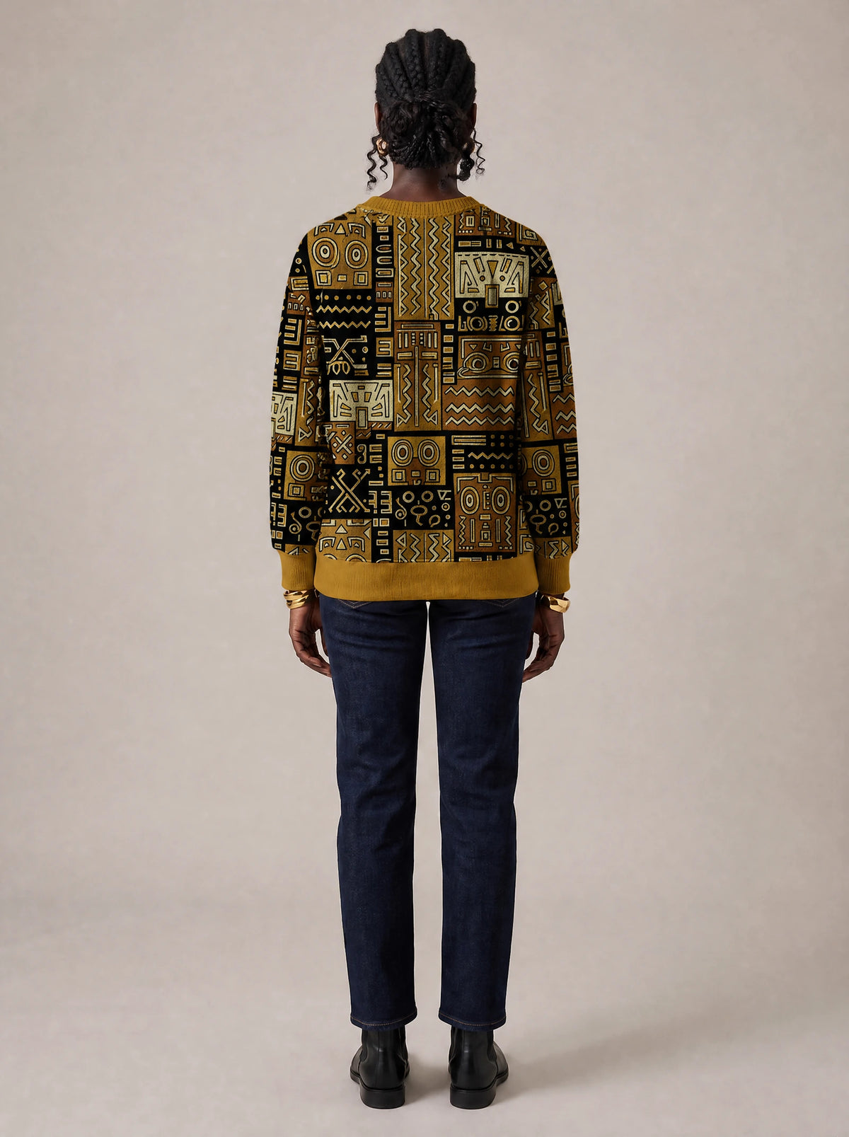"Sankofa" Sweatshirt — back view on model