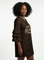 Legacy Stacked Ruffle Sleeve Dress