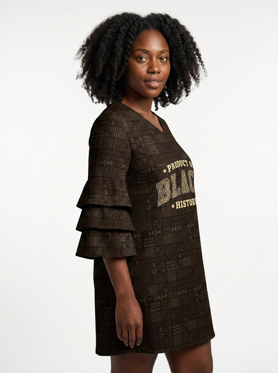 Legacy Stacked Ruffle Sleeve Dress