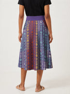 "Oshun Zamani" Twirl Skirt — cropped back view on model
