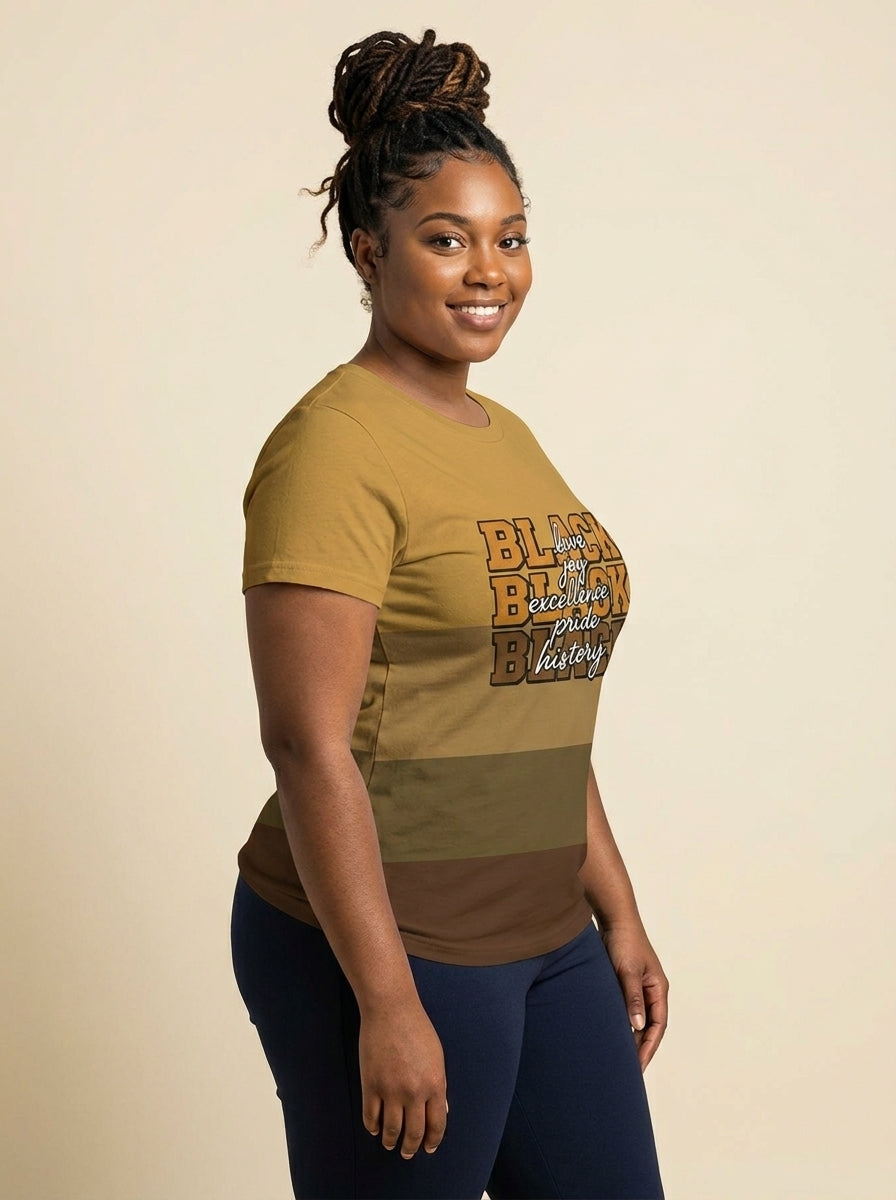 Black Excellence V-Neck T-Shirt