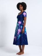 "Bahari" Sweetheart Midi Dress