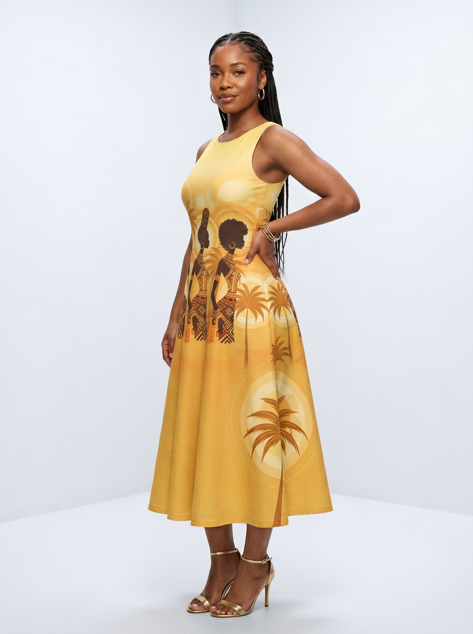 Ancestral Flame Corset Dress