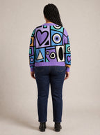 "Sanaa" Cardigan — back view on model