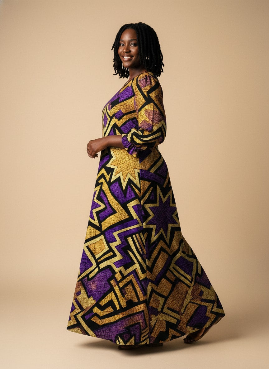 Sheba Long Sleeve Maxi Dress