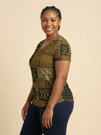 Sankofa V-Neck T-Shirt