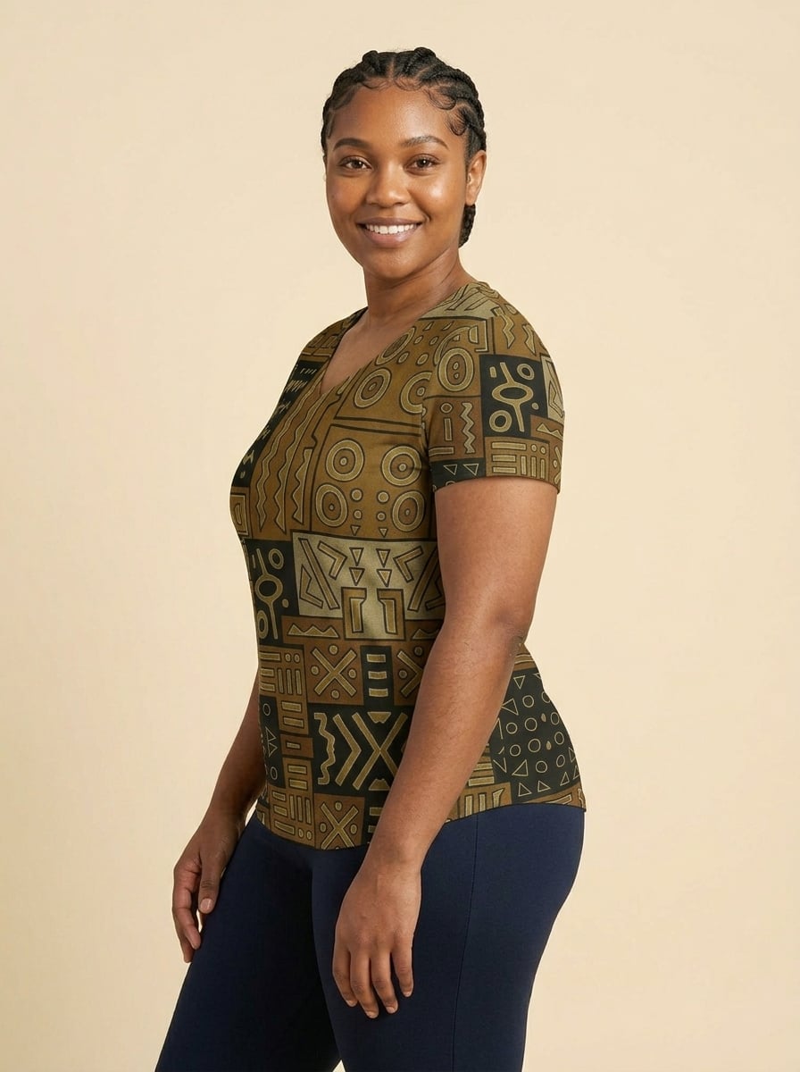 Sankofa V-Neck T-Shirt