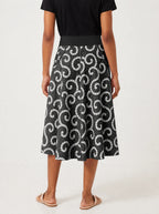 "Duara" Twirl Skirt — cropped back view on model