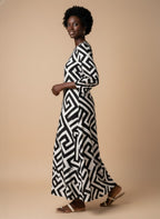 "Zamu" Long Sleeve Maxi Dress