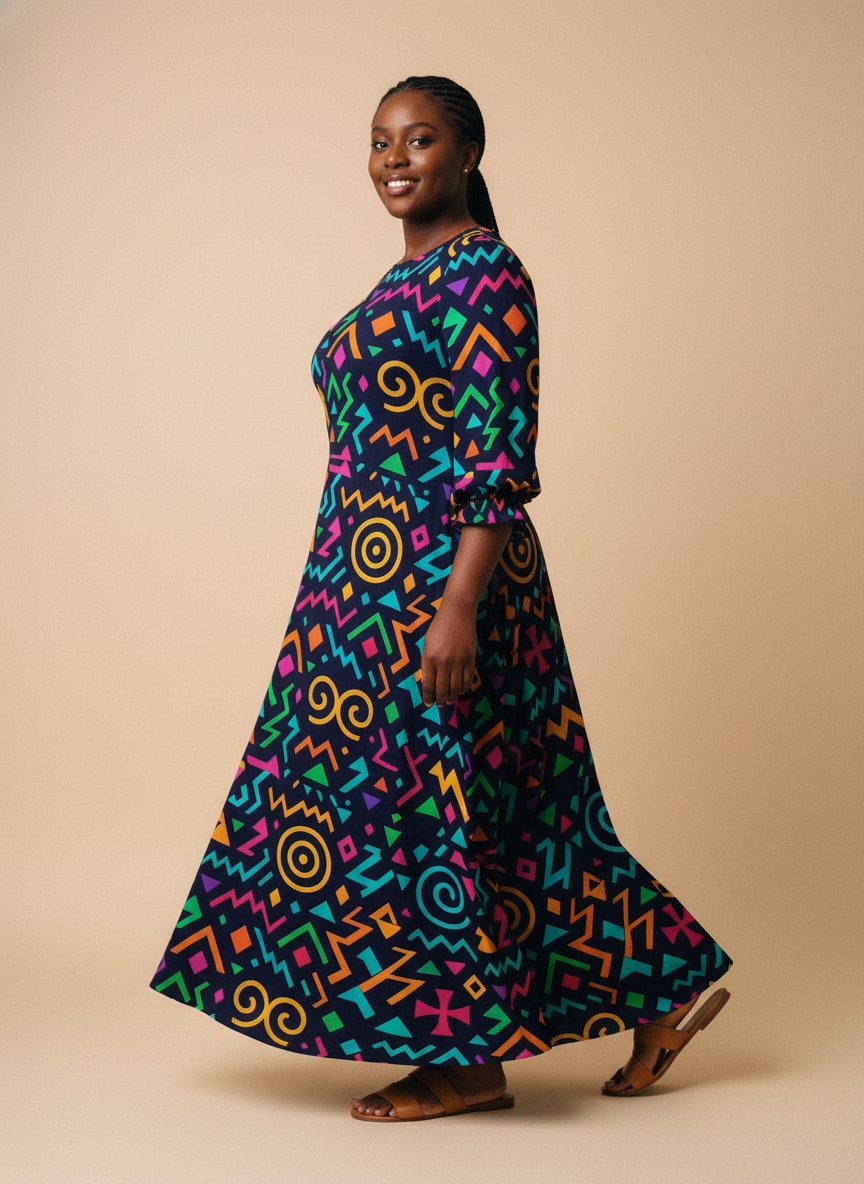 Ubuntu Long Sleeve Maxi Dress