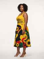 "August Queen Sunflower" Corset Dress