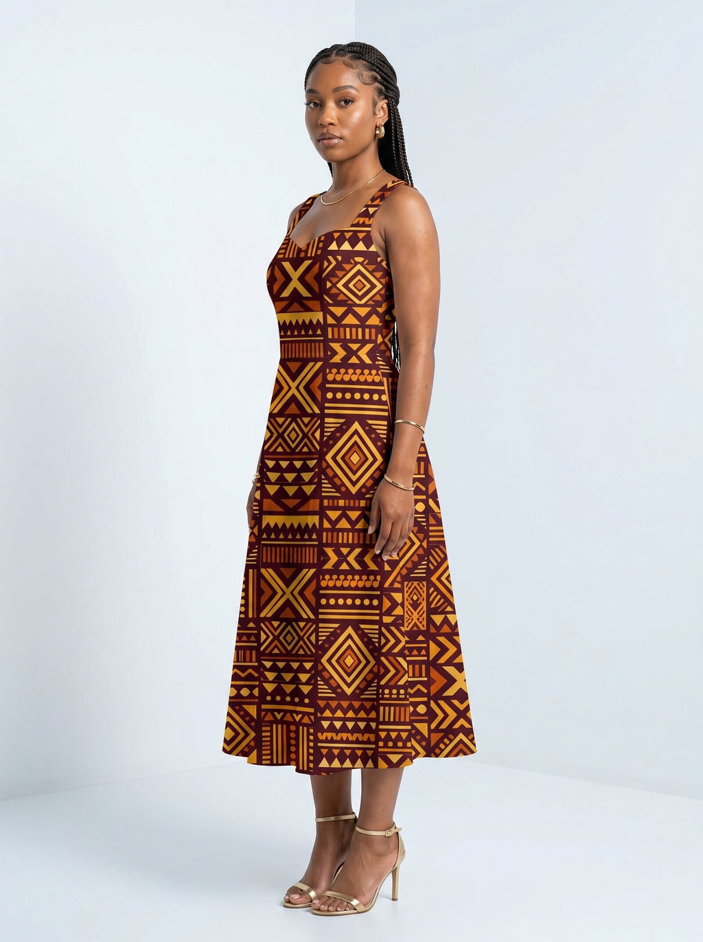 Mudcloth Corset Dress