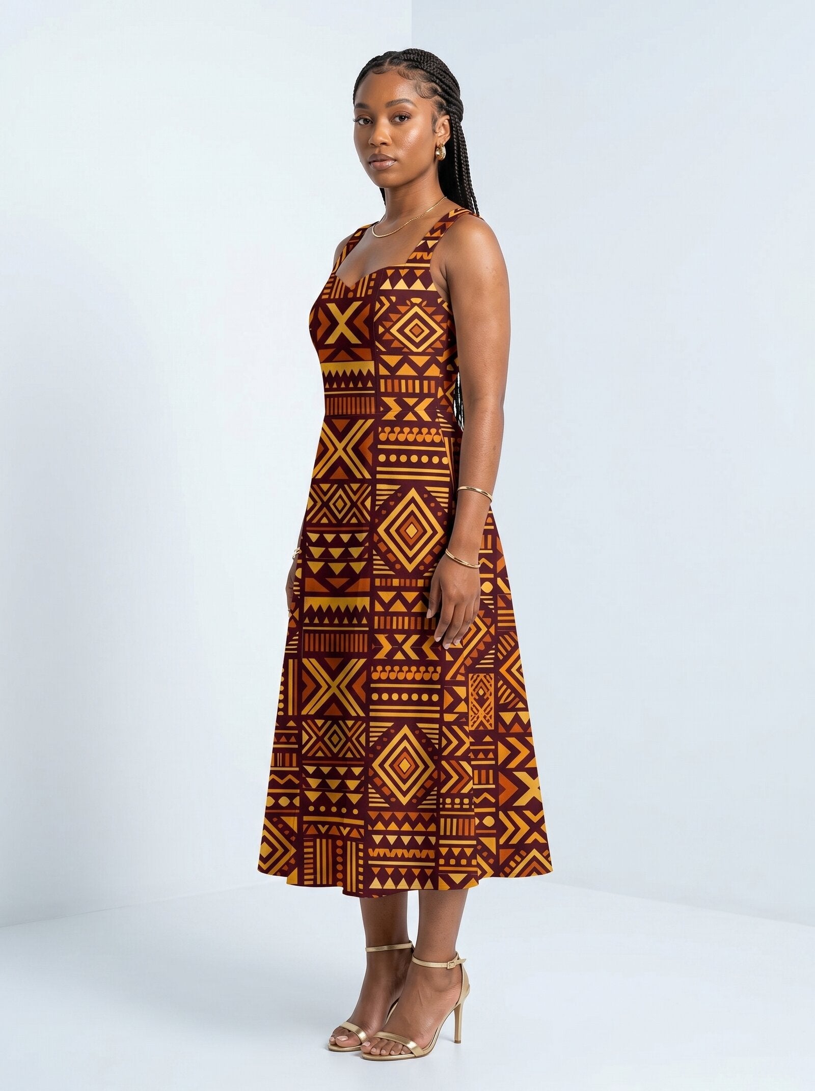 Mudcloth Corset Dress