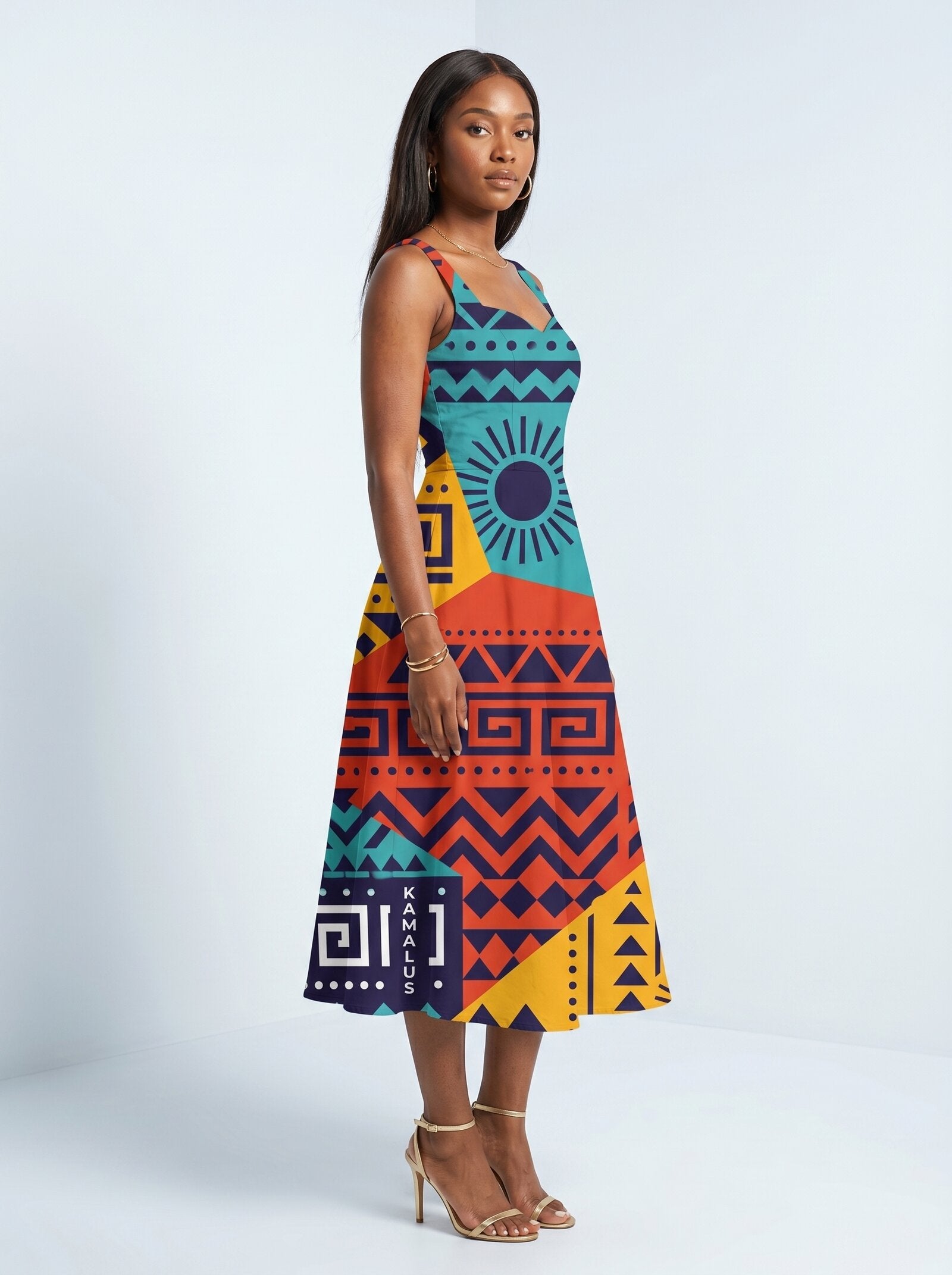 "Kanga" Corset Dress