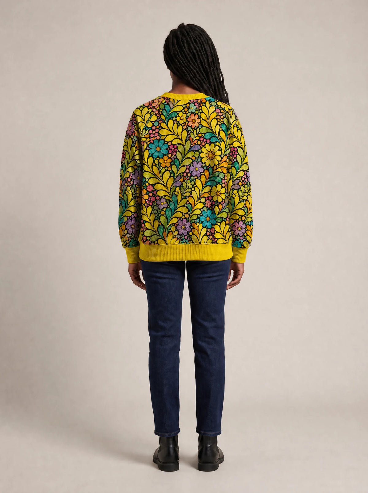"Njano" Sweatshirt — back view on model