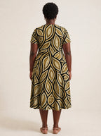 "Ashanti" V Neck Midi Dress