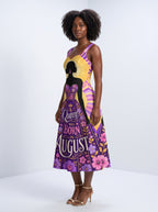 "August Queen Purple Bloom" Corset Dress