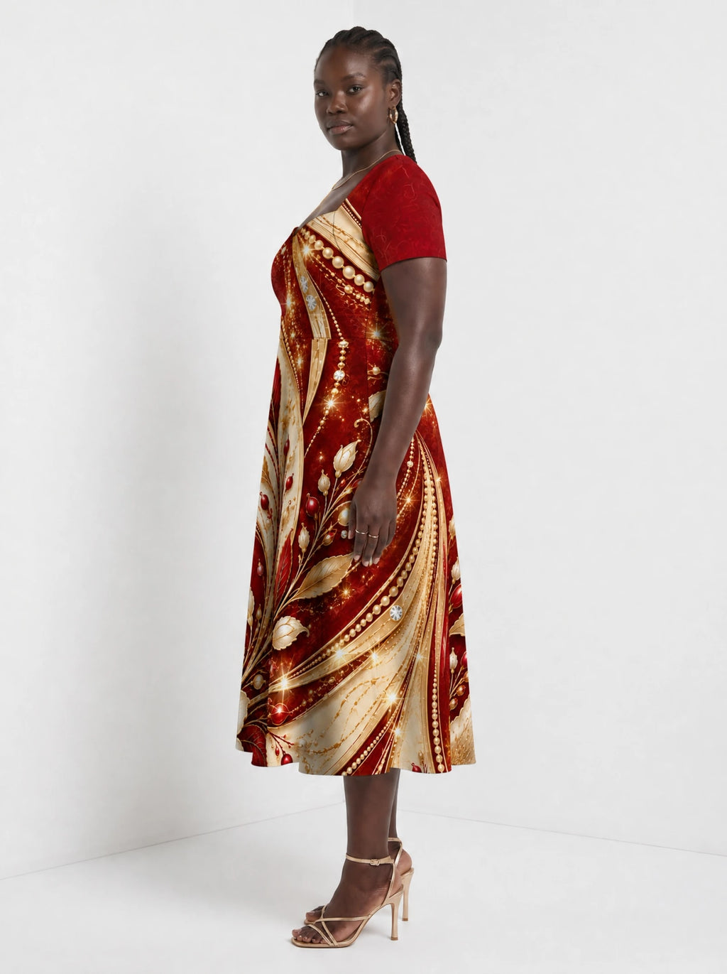 "Hariri" Sweetheart Midi Dress Promo