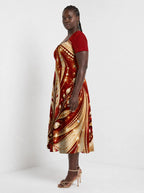 "Hariri" Sweetheart Midi Dress Promo