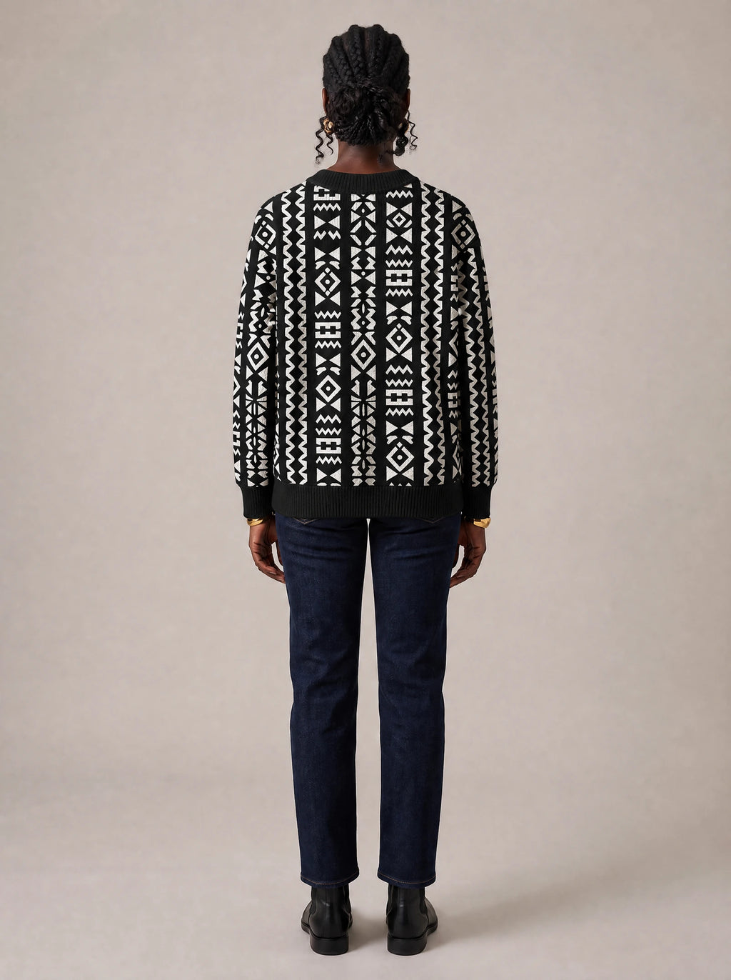"Kuba" Sweatshirt — back view on model