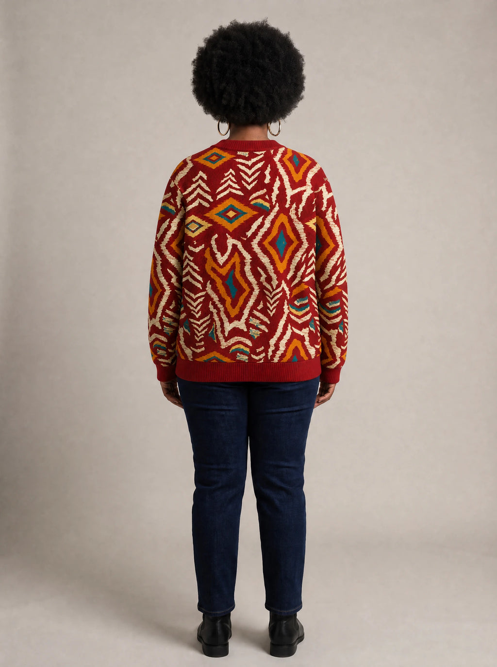 "Mavazi" Sweatshirt — back view on model