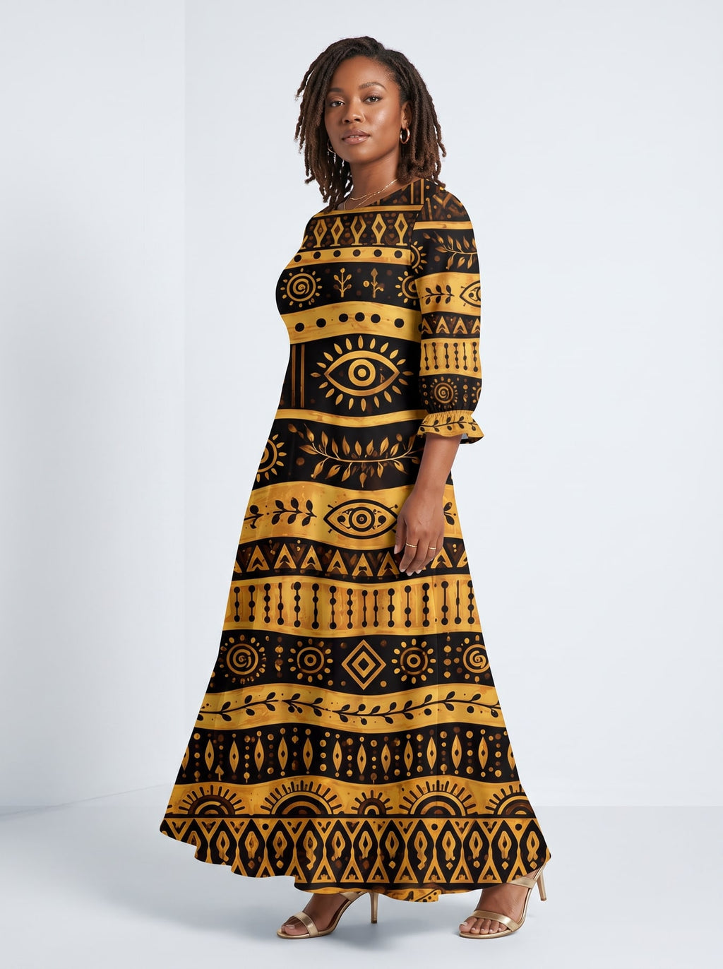 Baraka Long Sleeve Maxi Dress