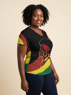 Black History V-Neck T-Shirt