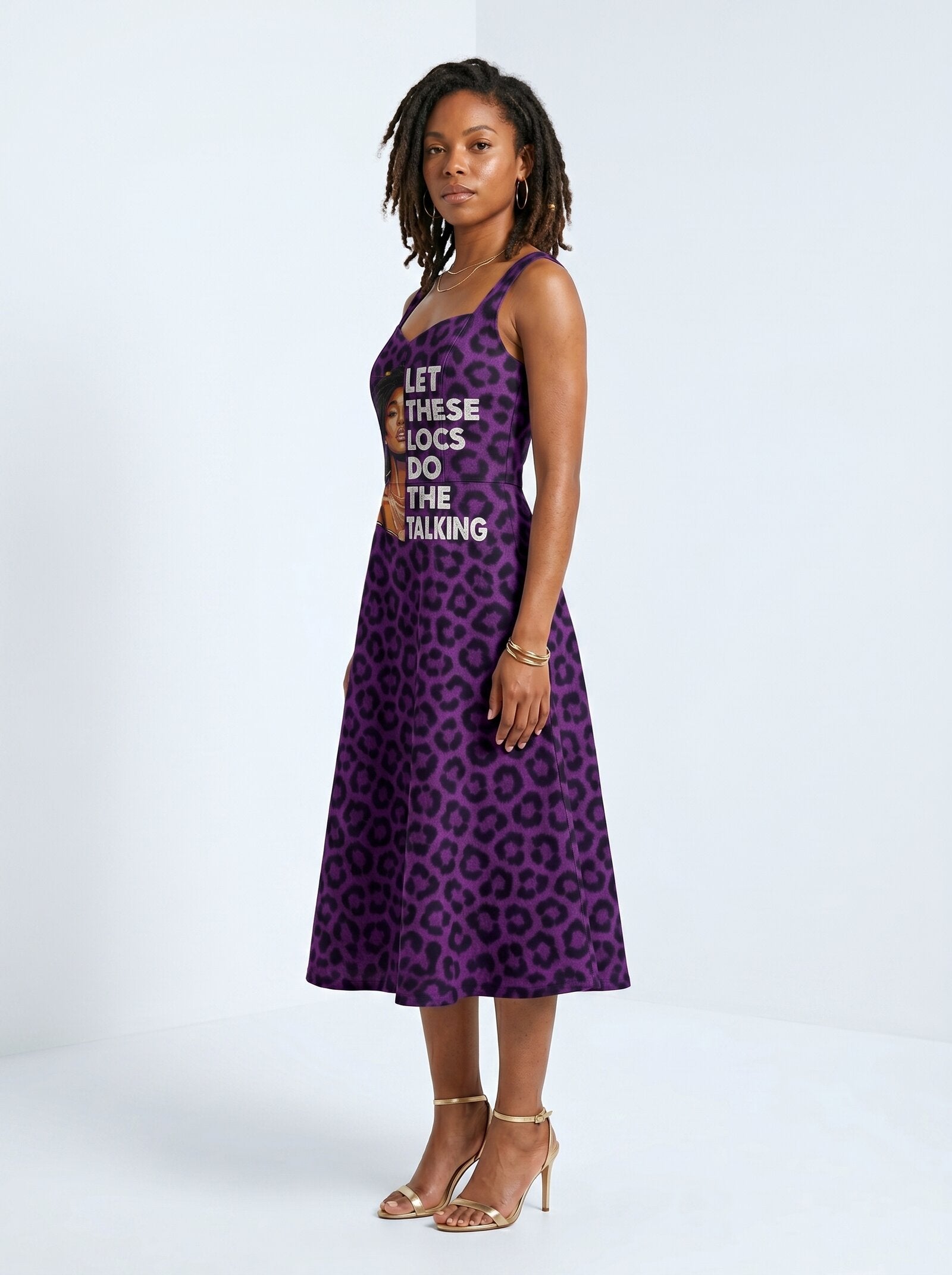 "Purple Leopard" Corset Dress