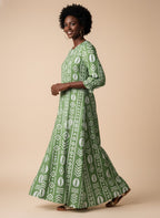 Oshun Verde Long Sleeve Maxi Dress