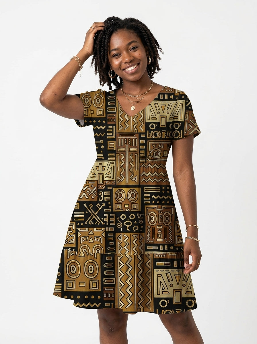 "Sankofa" Floral Dress