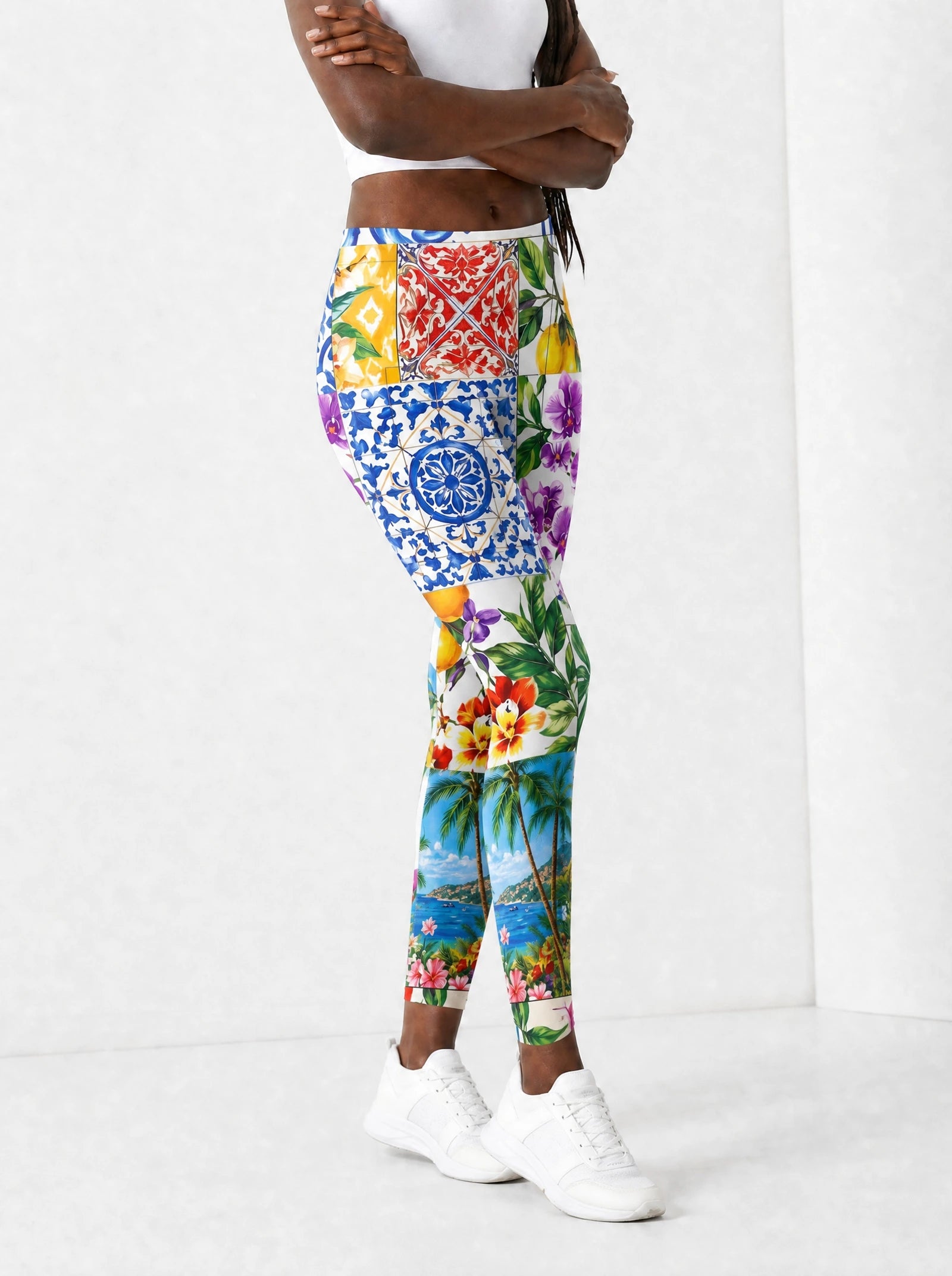 "Kisiwa" Leggings — side view on model