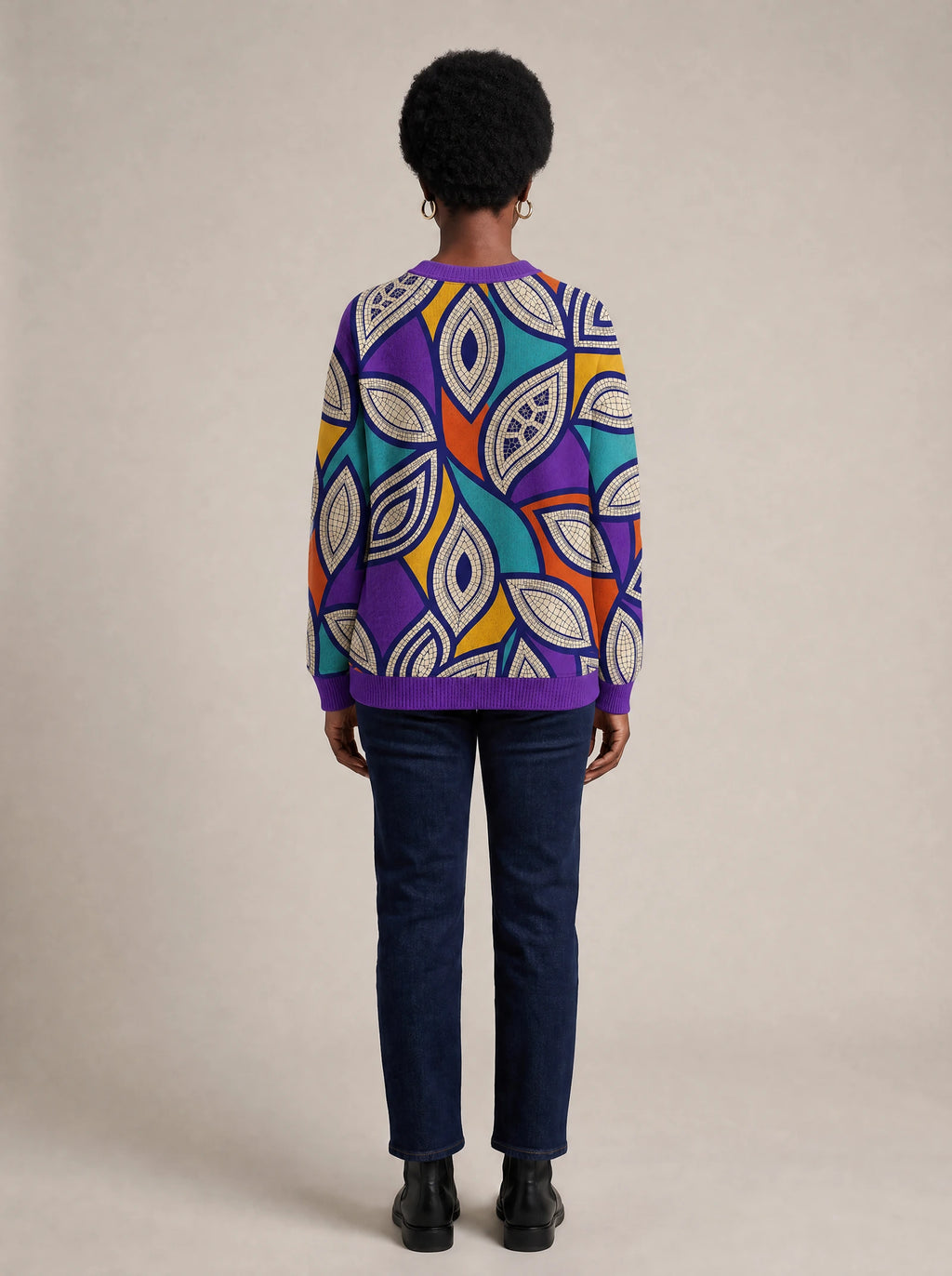 "Johari" Sweatshirt — back view on model