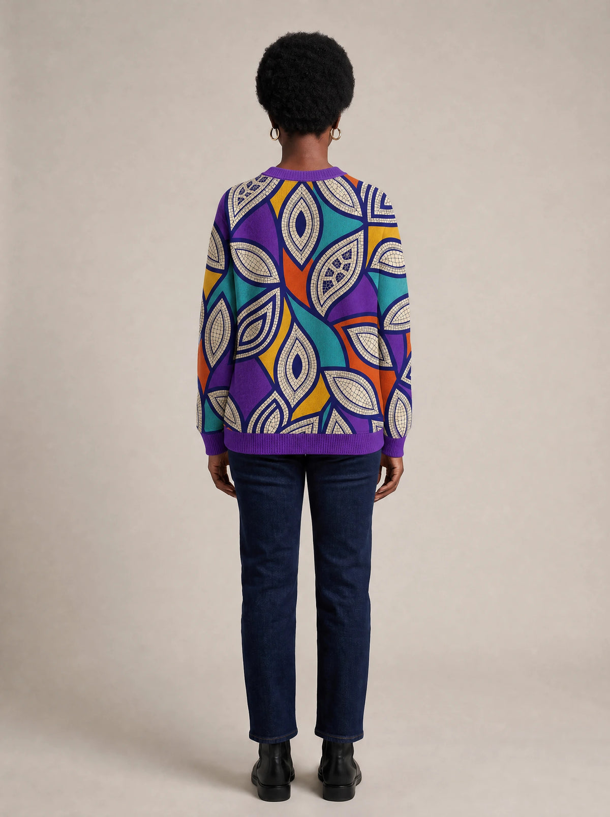"Johari" Sweatshirt — back view on model