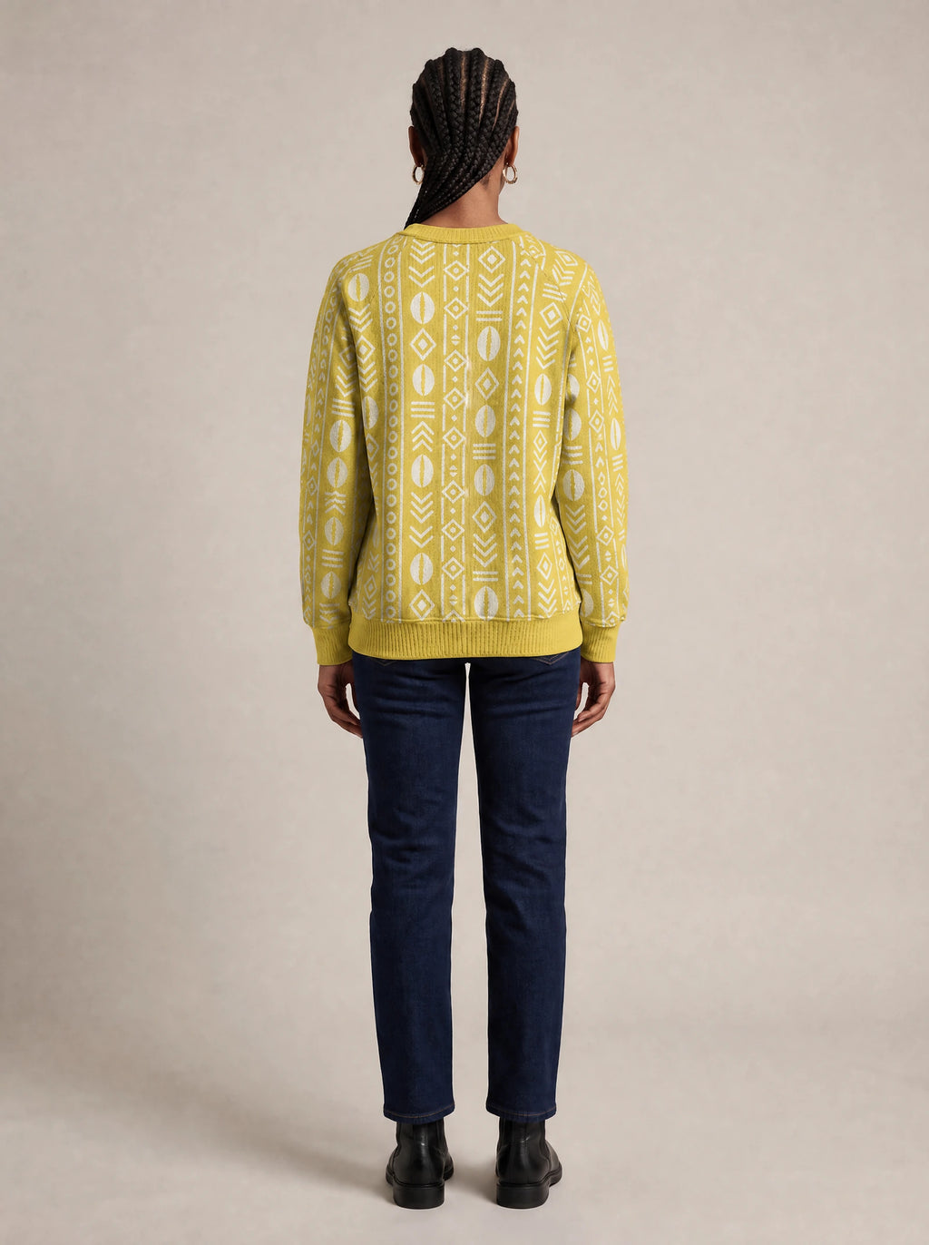 "Oshun Dhahabu" Sweatshirt — back view on model