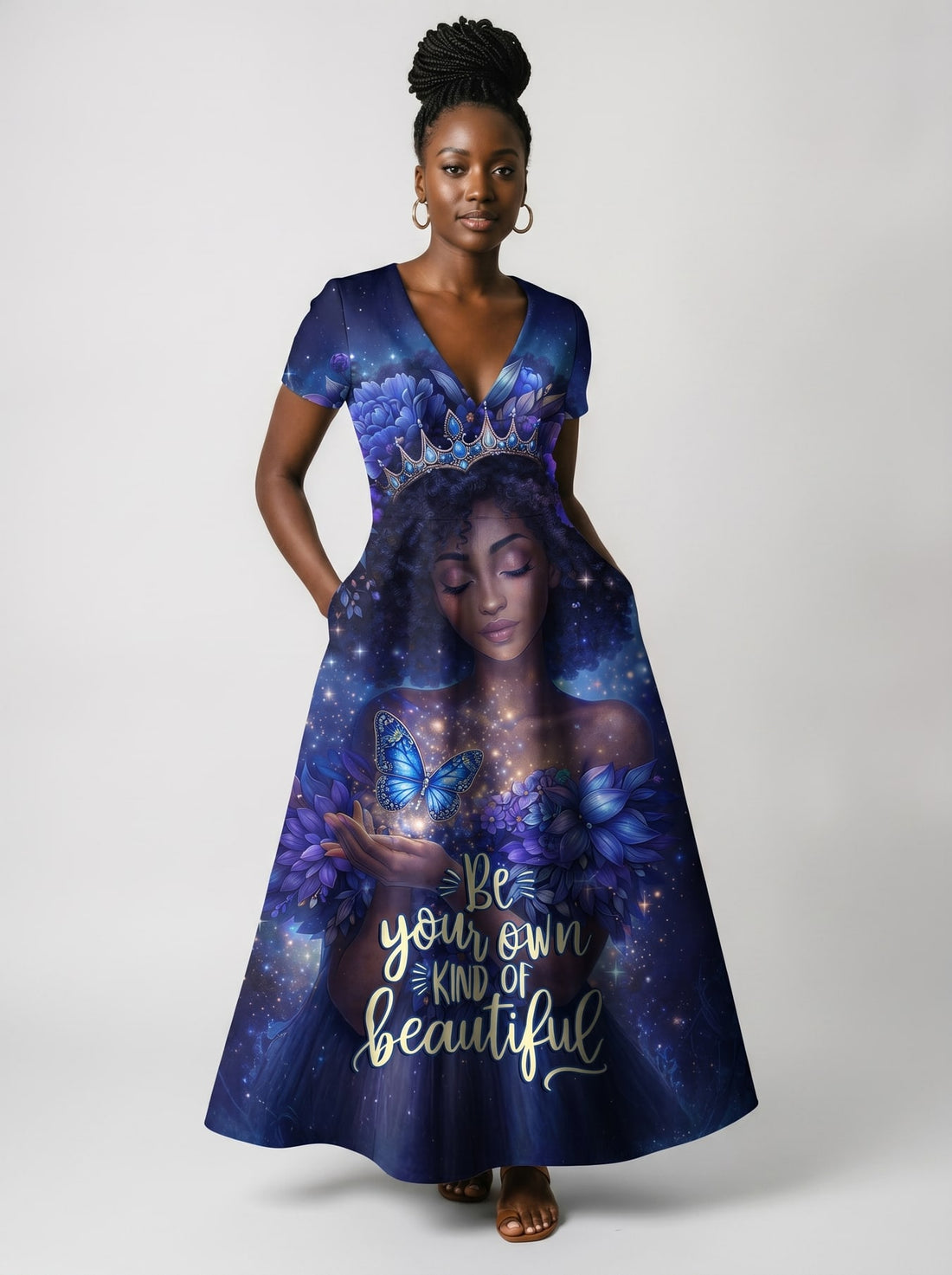 "Rare" Short Sleeve Maxi Dress