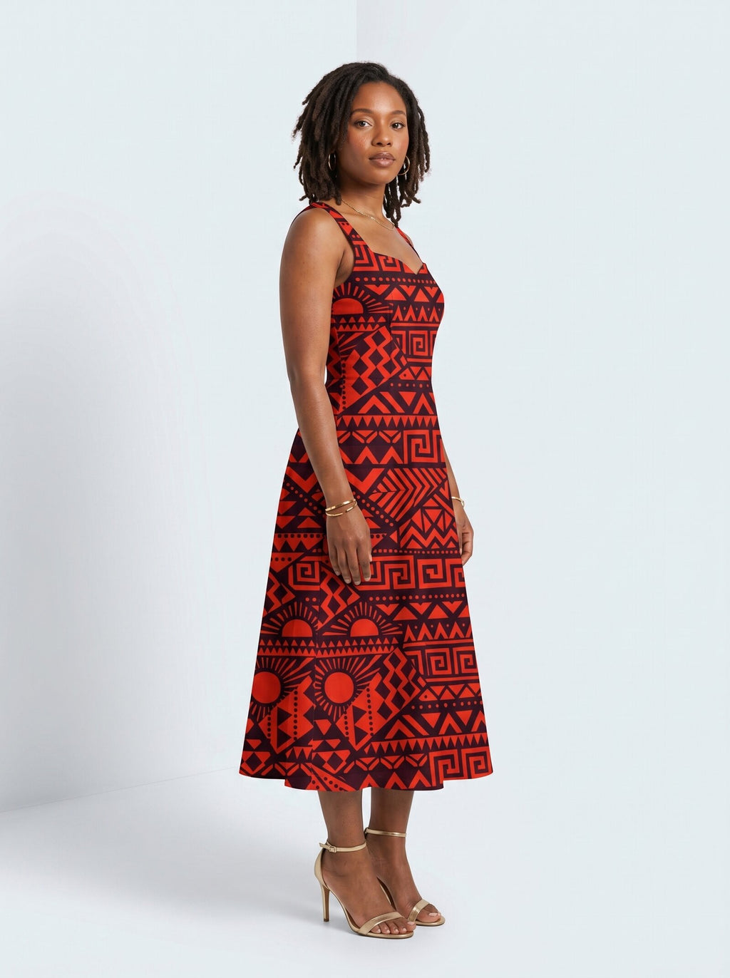 "Shaka" Burgundy Corset Dress