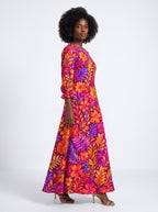"Waridi" Long Sleeve Maxi Dress