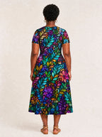 "Upinde" V Neck Midi Dress Promo