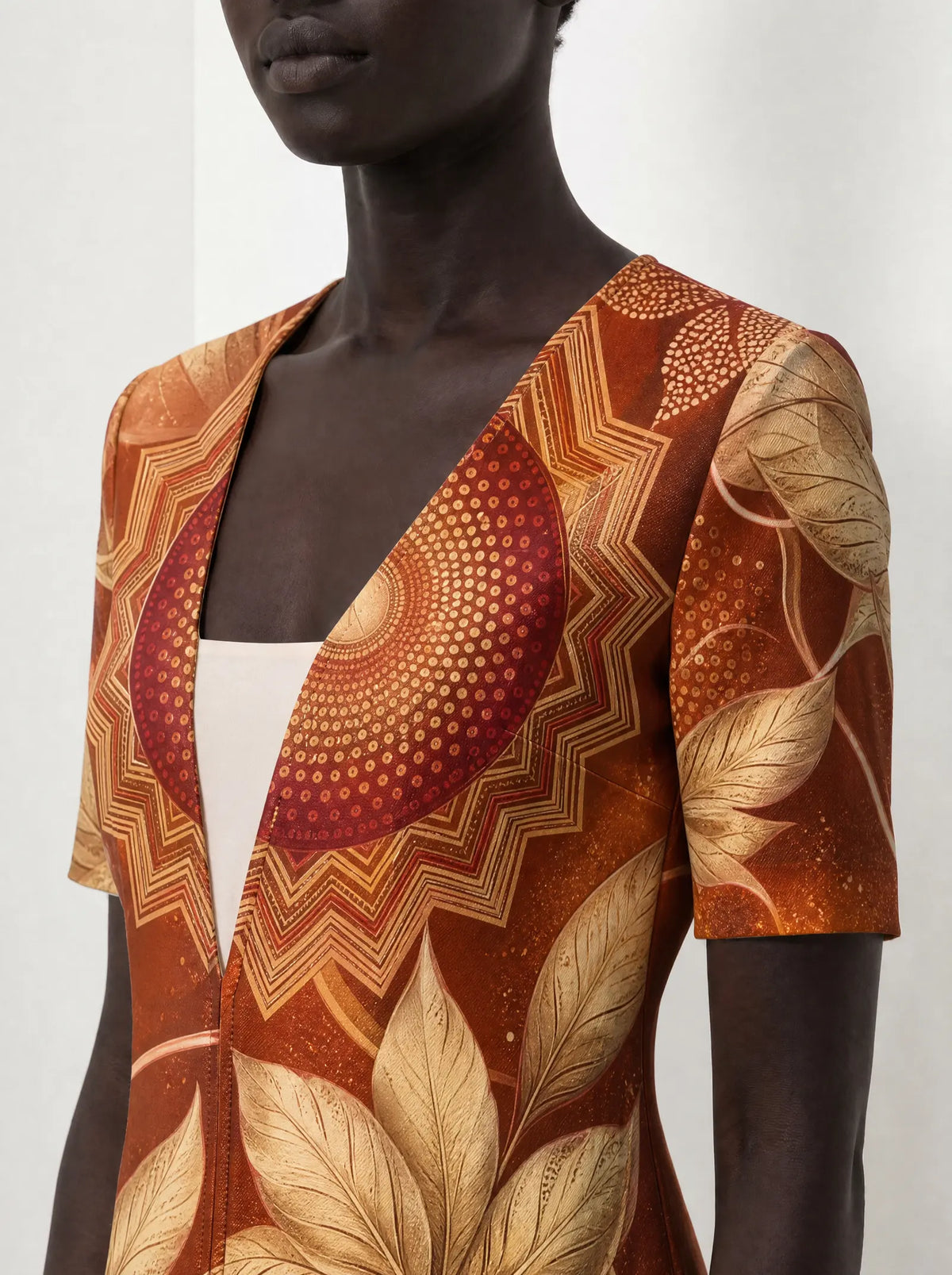 "Joto" Short Sleeve Maxi Dress — on model